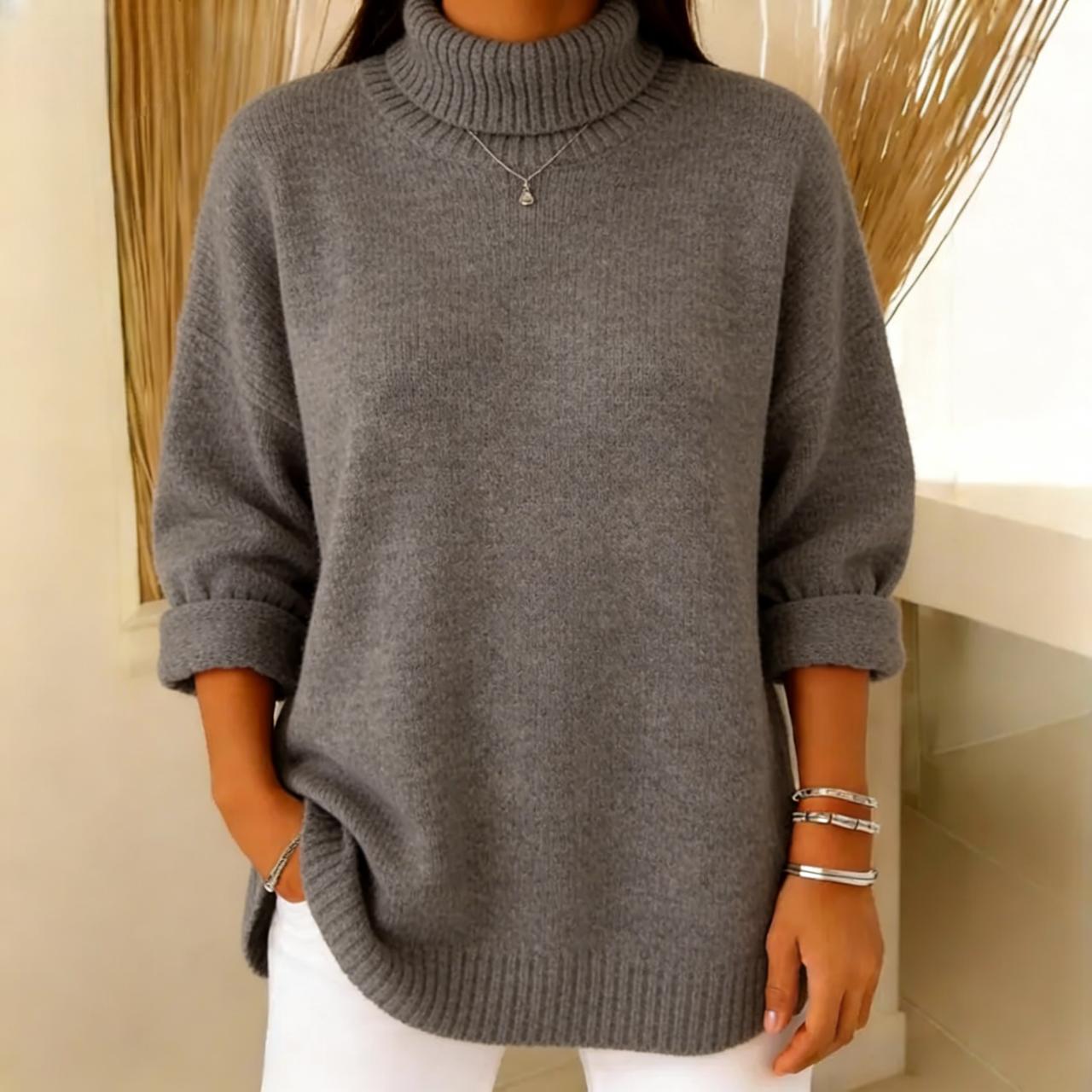 🔥Discount Sale 46%🔥- Cashmere Turtleneck Sweater