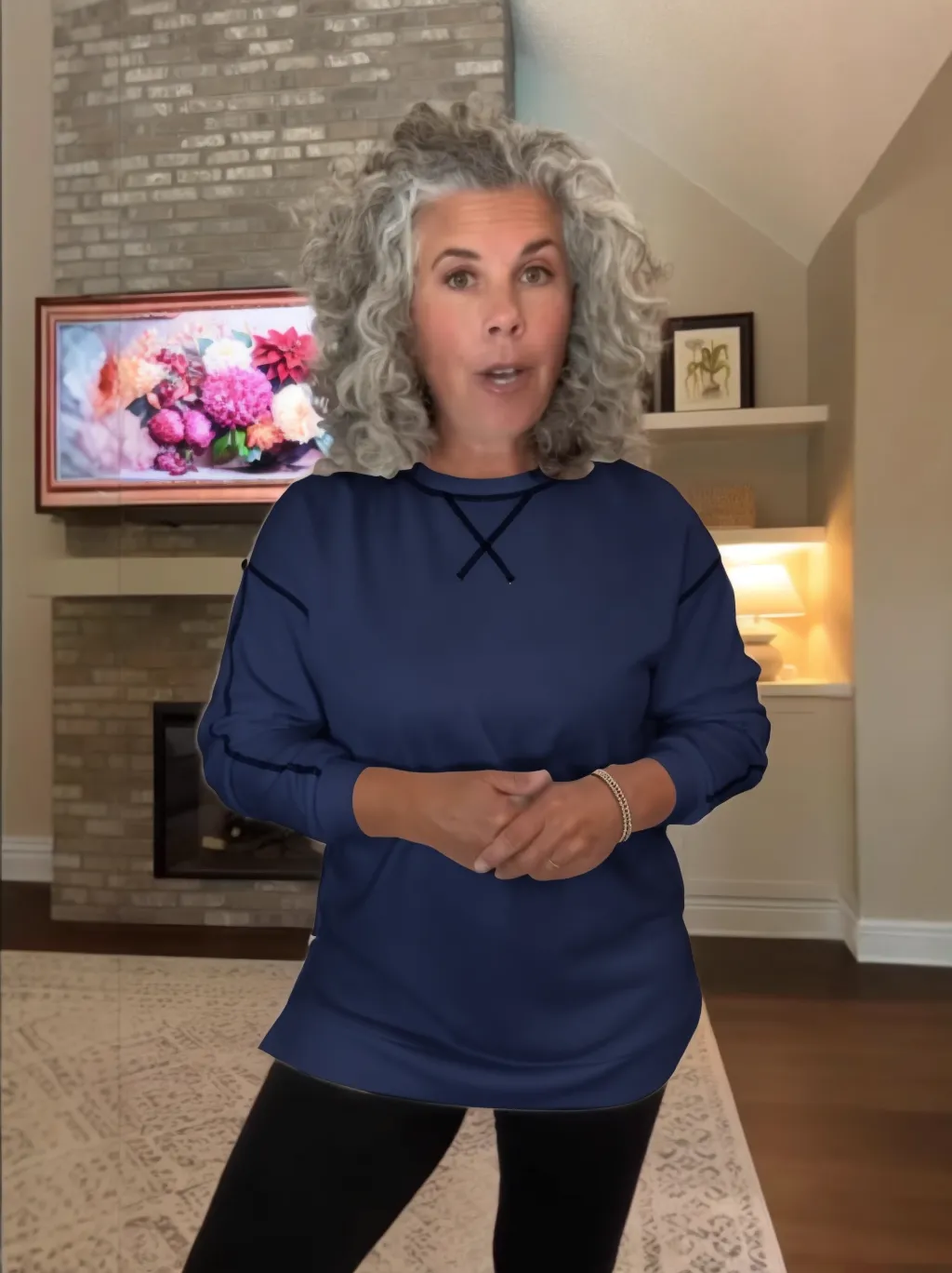 Women‘s Oversize Sweatshirt Crewneck Tunic Pollover Shirts Side Zipper Hoodie Sweater