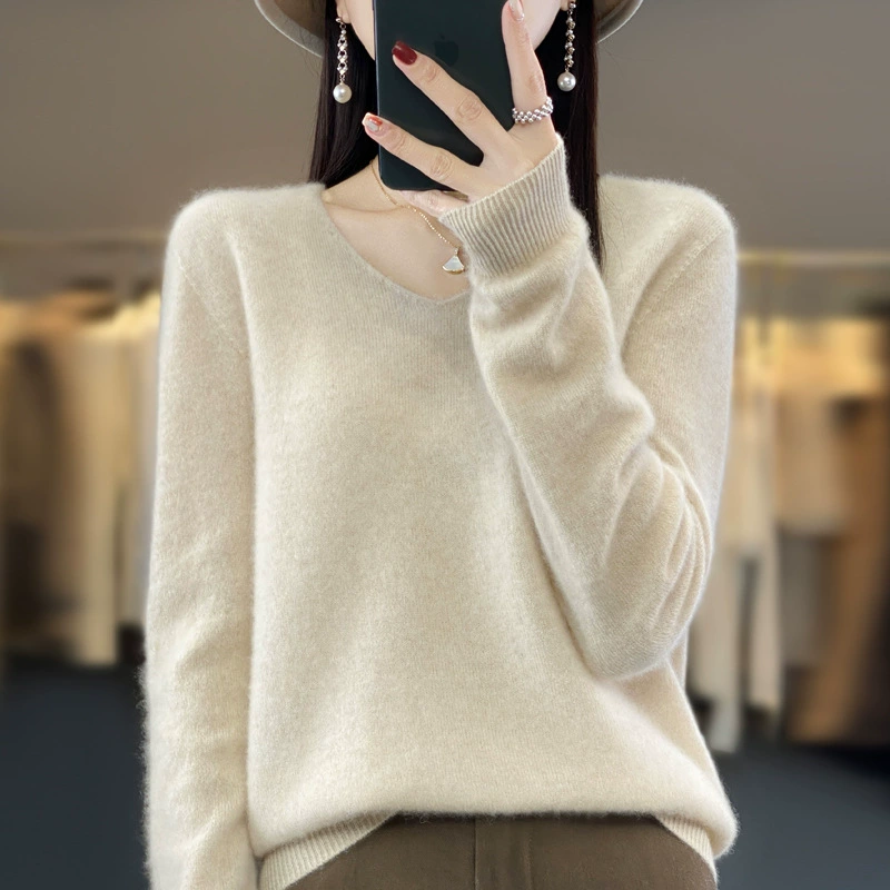 🔥2025 New Arrival Sale 49%🔥 - Women's V-Nack Cashmere Sweater