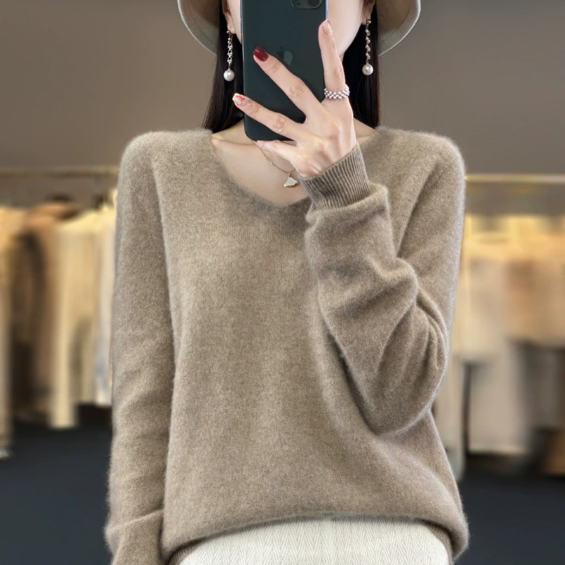 🔥2025 New Arrival Sale 49%🔥 - Women's V-Nack Cashmere Sweater