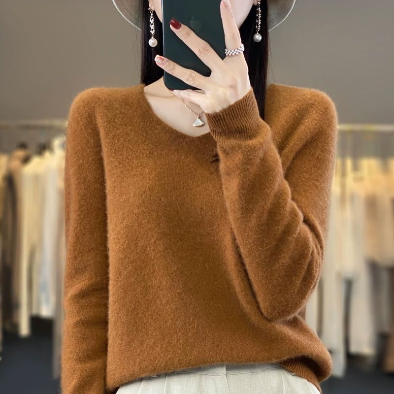 🔥2025 New Arrival Sale 49%🔥 - Women's V-Nack Cashmere Sweater
