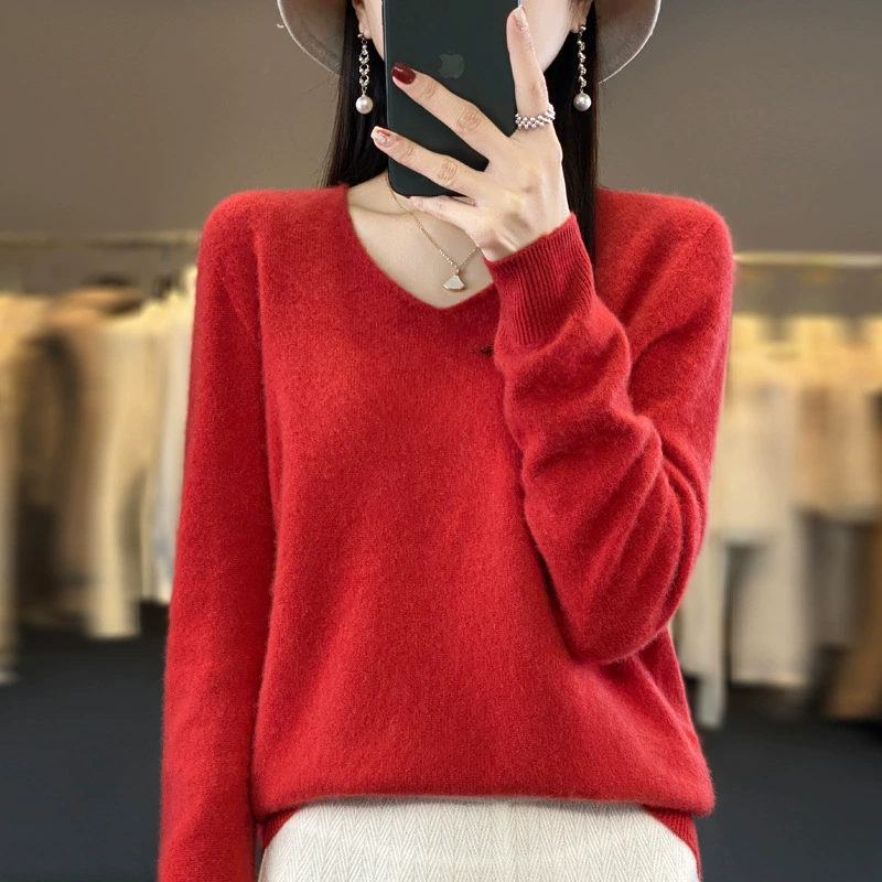 🔥2025 New Arrival Sale 49%🔥 - Women's V-Nack Cashmere Sweater