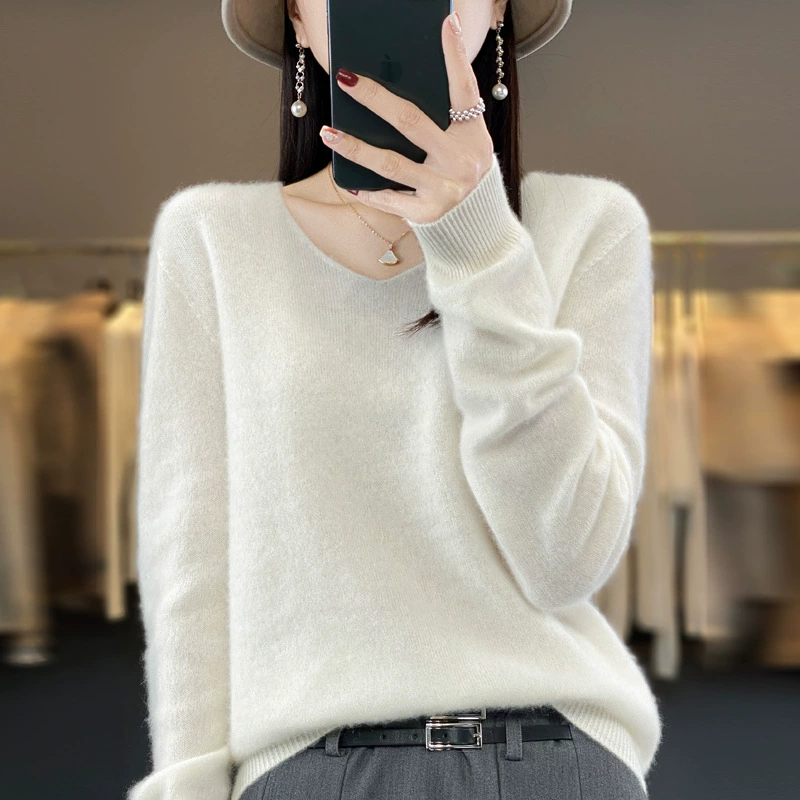 🔥2025 New Arrival Sale 49%🔥 - Women's V-Nack Cashmere Sweater