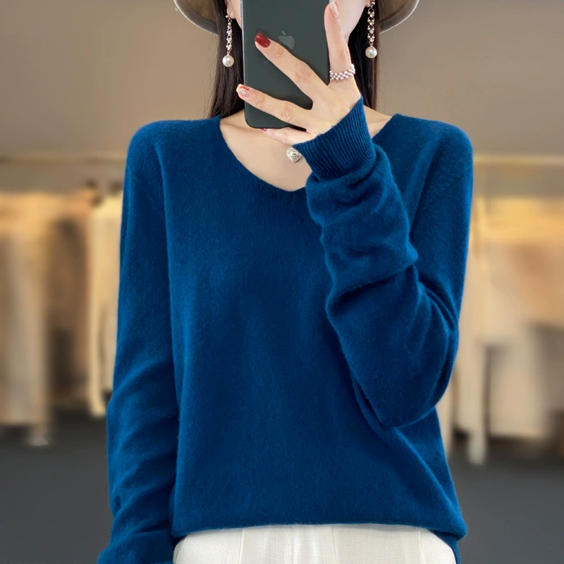 🔥2025 New Arrival Sale 49%🔥 - Women's V-Nack Cashmere Sweater