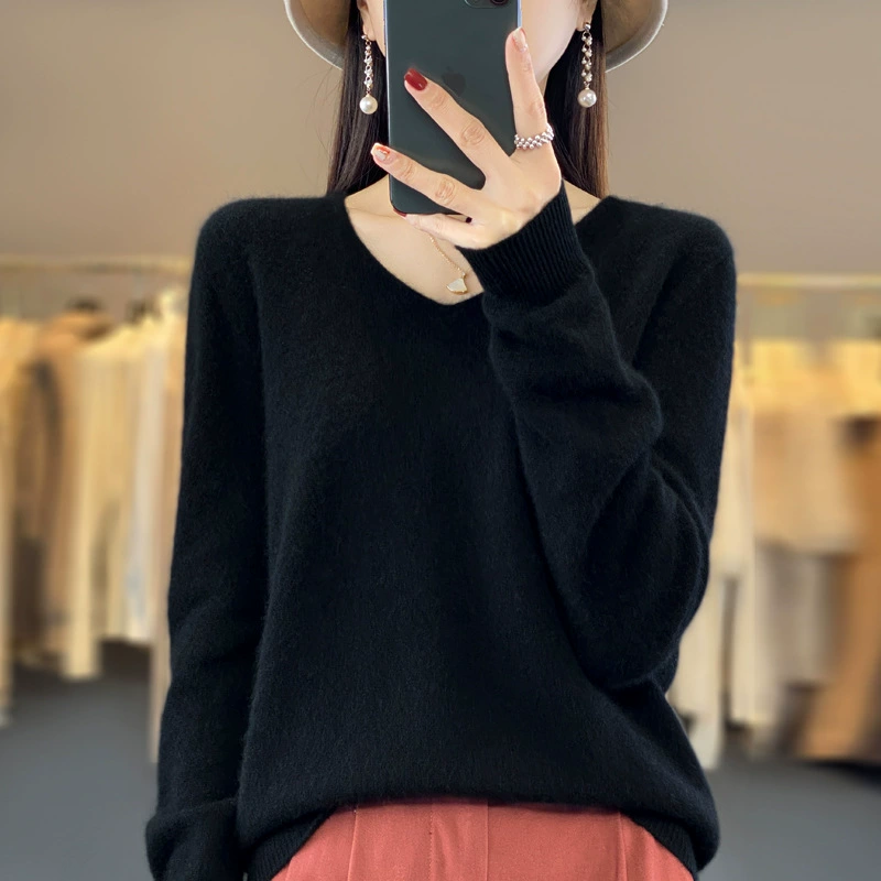 🔥2025 New Arrival Sale 49%🔥 - Women's V-Nack Cashmere Sweater