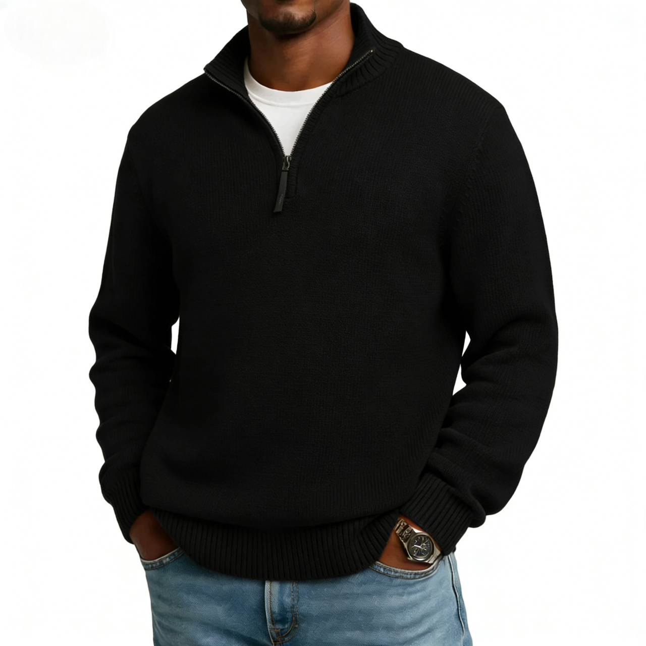 💥2026 NEW ARRIVAL💥Discount Sale 46%🔥-Zip Cashmere Turtleneck Sweater