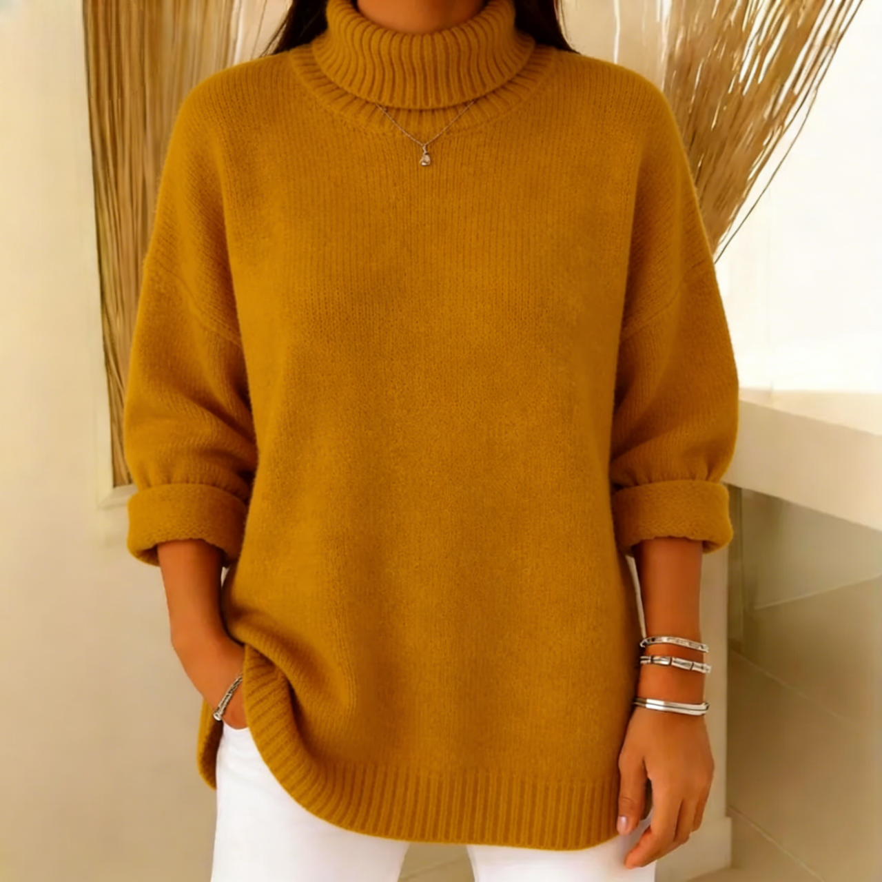 🔥Discount Sale 46%🔥- Cashmere Turtleneck Sweater