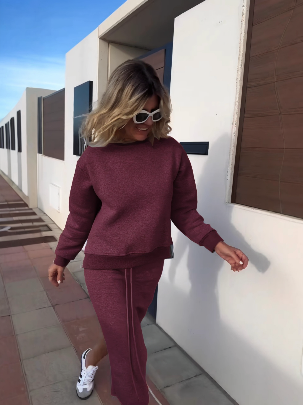 2025 Women's Casual Sweater Sports Suit