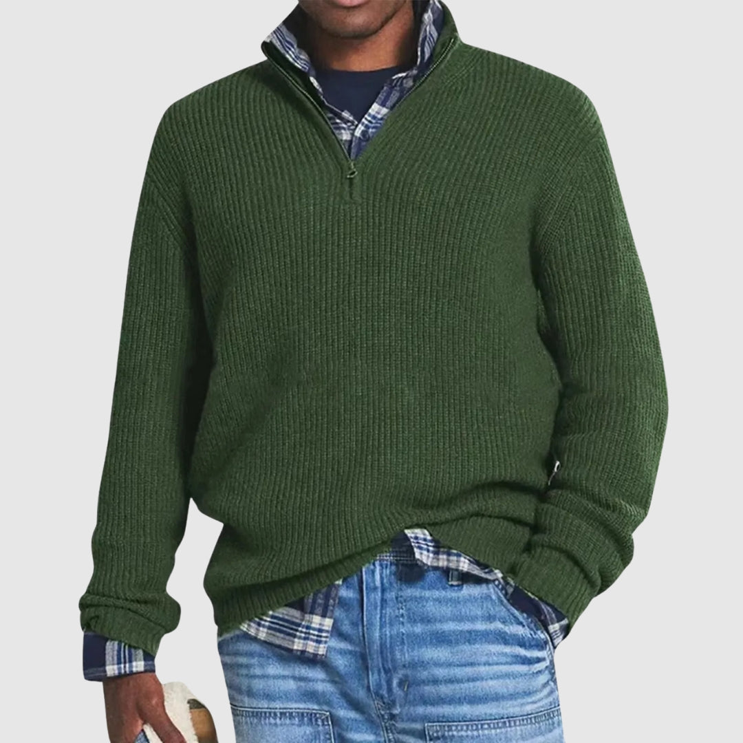 Refined Men's Half-Zip Sweater