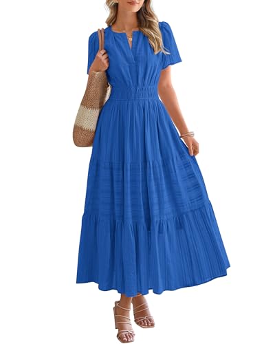 Summer Casual Maxi Dress Lightweight with Pockets