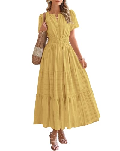 Summer Casual Maxi Dress Lightweight with Pockets