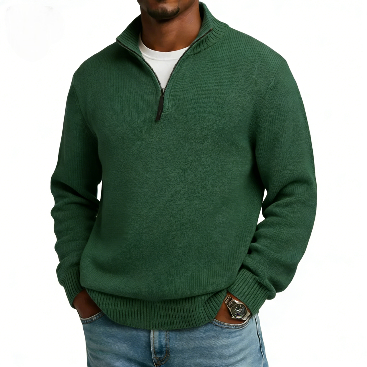 💥2026 NEW ARRIVAL💥Discount Sale 46%🔥-Zip Cashmere Turtleneck Sweater