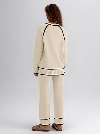 2 Piece Knit Lounge Sweater Set