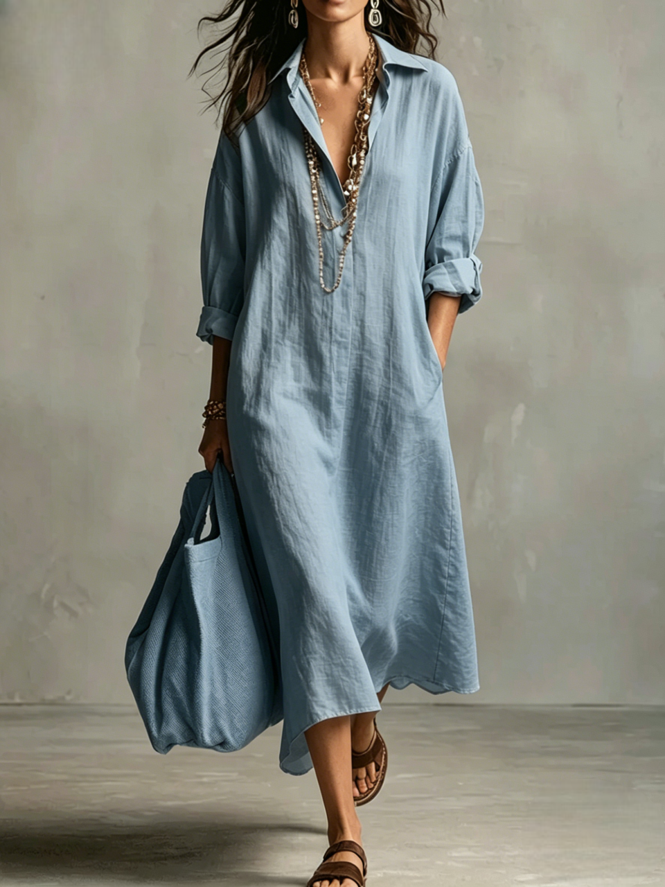 Casual Shirt Dress-🔥BUY NOW GET 55% OFF🔥