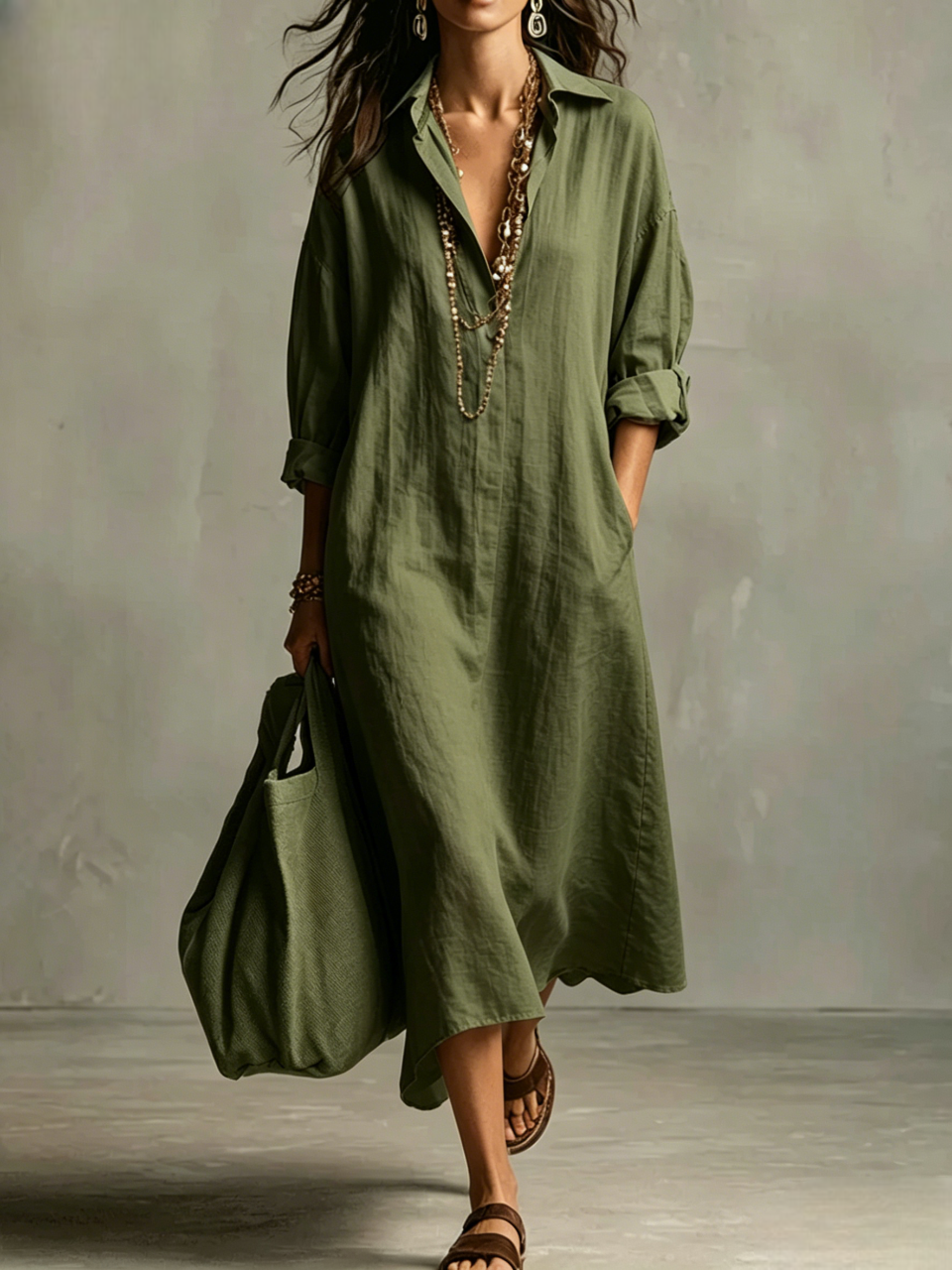 Casual Shirt Dress-🔥BUY NOW GET 55% OFF🔥