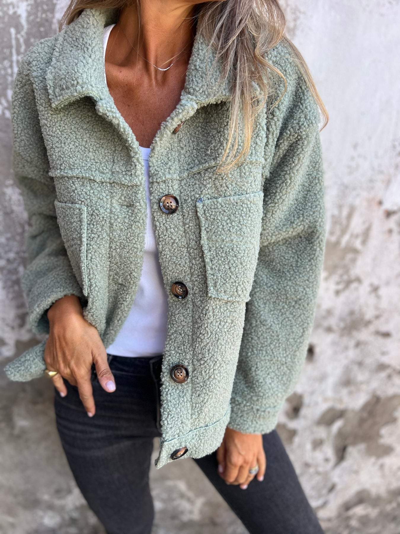 2024 Autumn and Winter Women's Teddy Cardigan Jacket