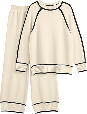 2 Piece Knit Lounge Sweater Set