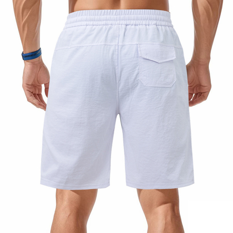 Summer Men's loose thin simple casual sports solid color beach shorts