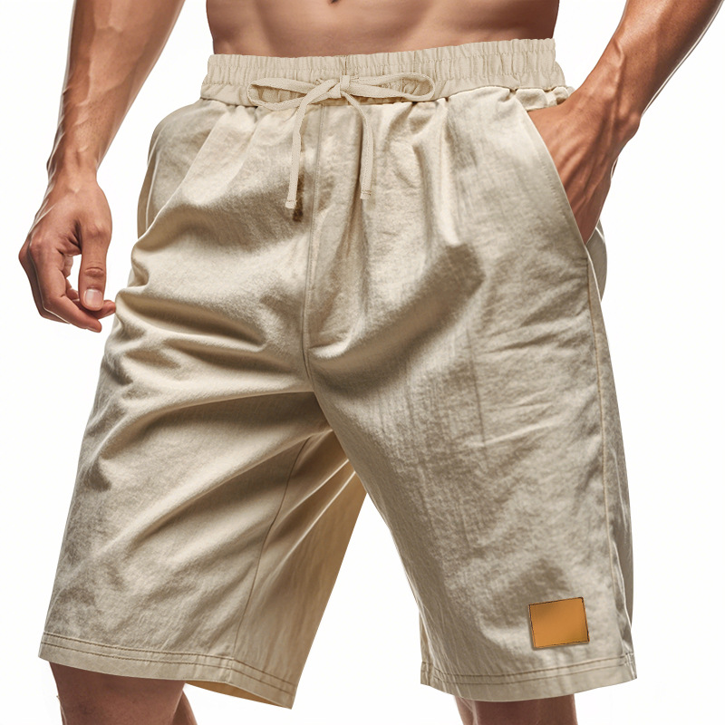 Men's Linen Loose Holiday Shorts Pants