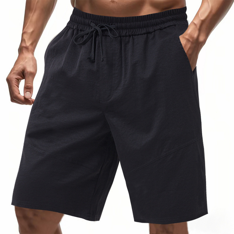 Summer Men's loose thin simple casual sports solid color beach shorts