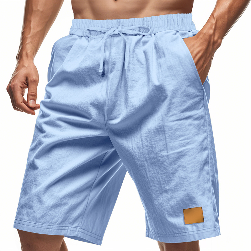 Men's Linen Loose Holiday Shorts Pants
