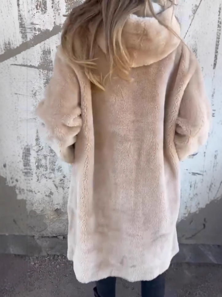 Women's Winter Plush Teddy Bear Coat Hooded Jacket