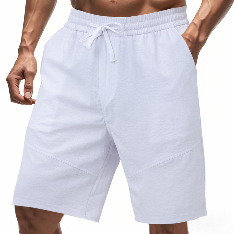 Summer Men's loose thin simple casual sports solid color beach shorts