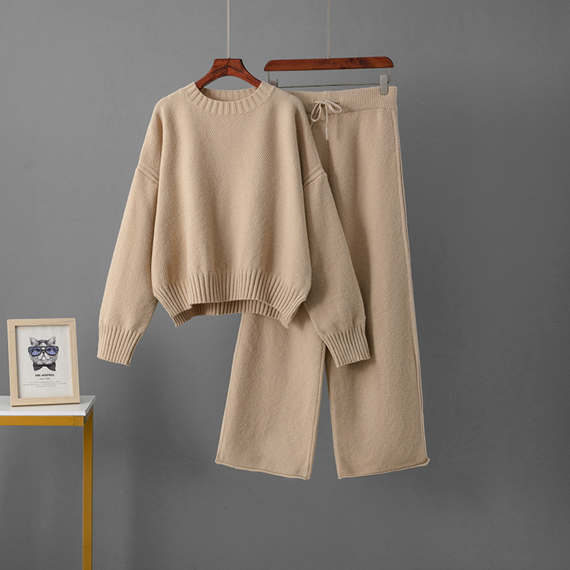 💥2025 NEW 🔥Crew Neck Cashmere Sweater Set