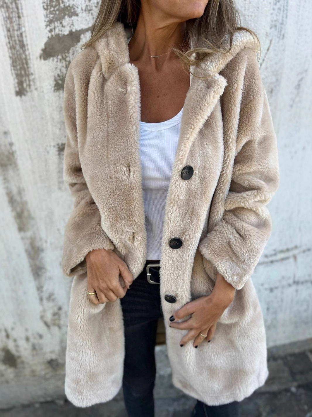 Women's Winter Plush Teddy Bear Coat Hooded Jacket