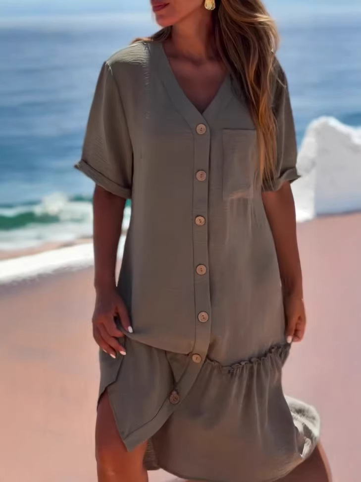 2026 Loose-fitting Casual Cotton & Linen Long Dress