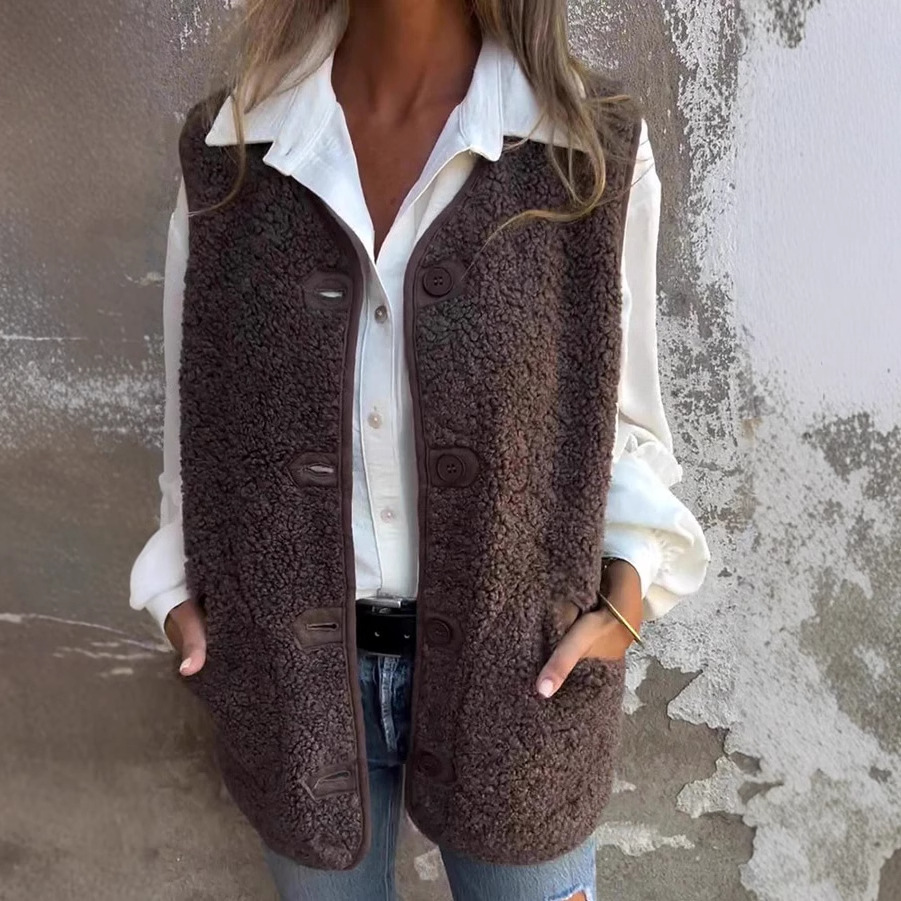 Women's Vest with buttons