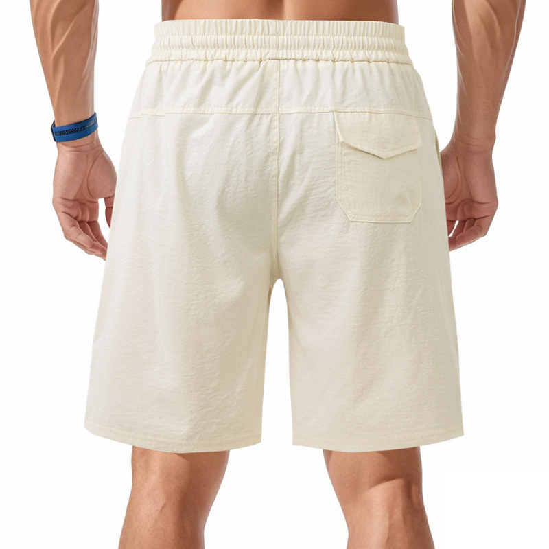 Summer Men's loose thin simple casual sports solid color beach shorts