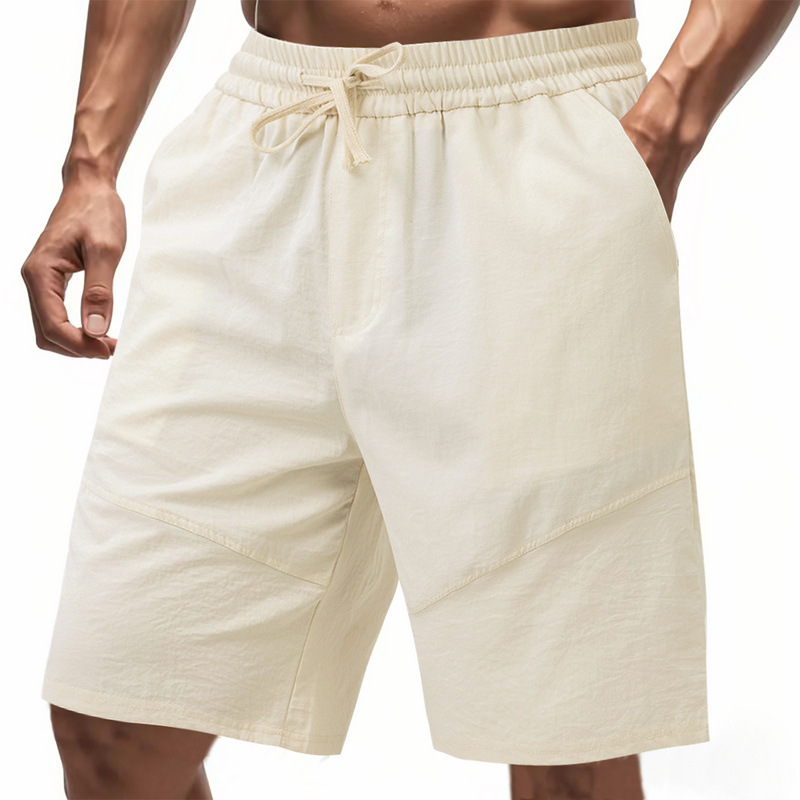 Summer Men's loose thin simple casual sports solid color beach shorts