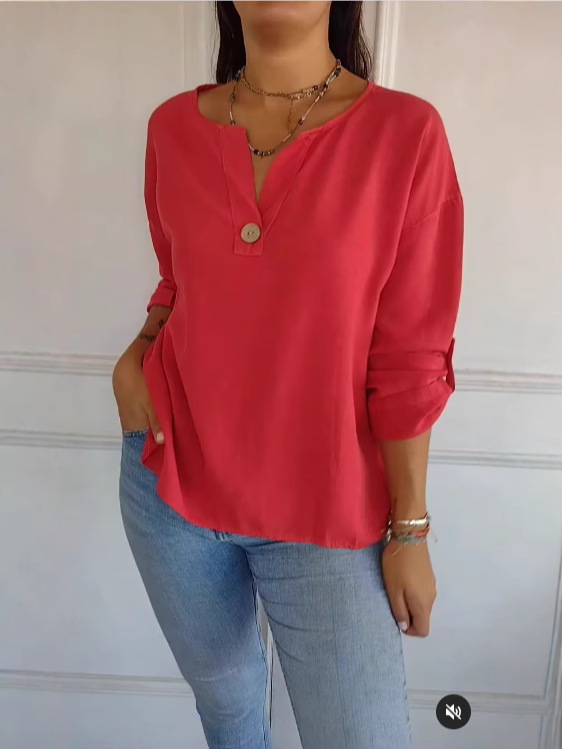 Women's Casual Cotton Buttons Tops