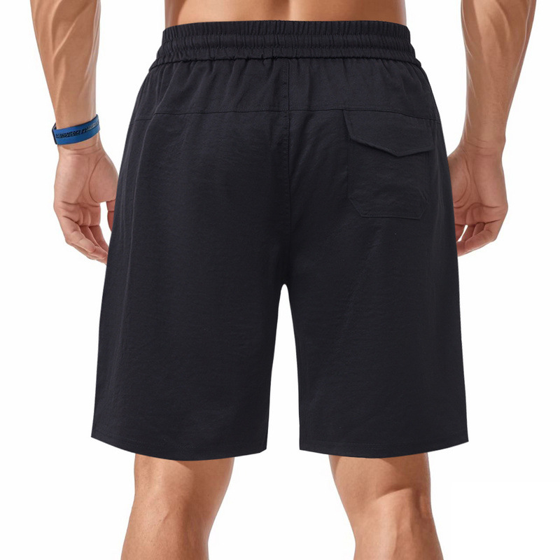 Summer Men's loose thin simple casual sports solid color beach shorts
