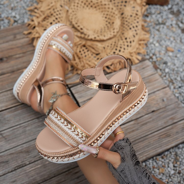 Women's Walking Slippers with Arch Support Wedge Summer Sandals 