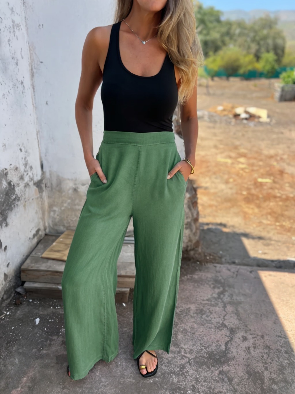 Women's Casual Tencel pants