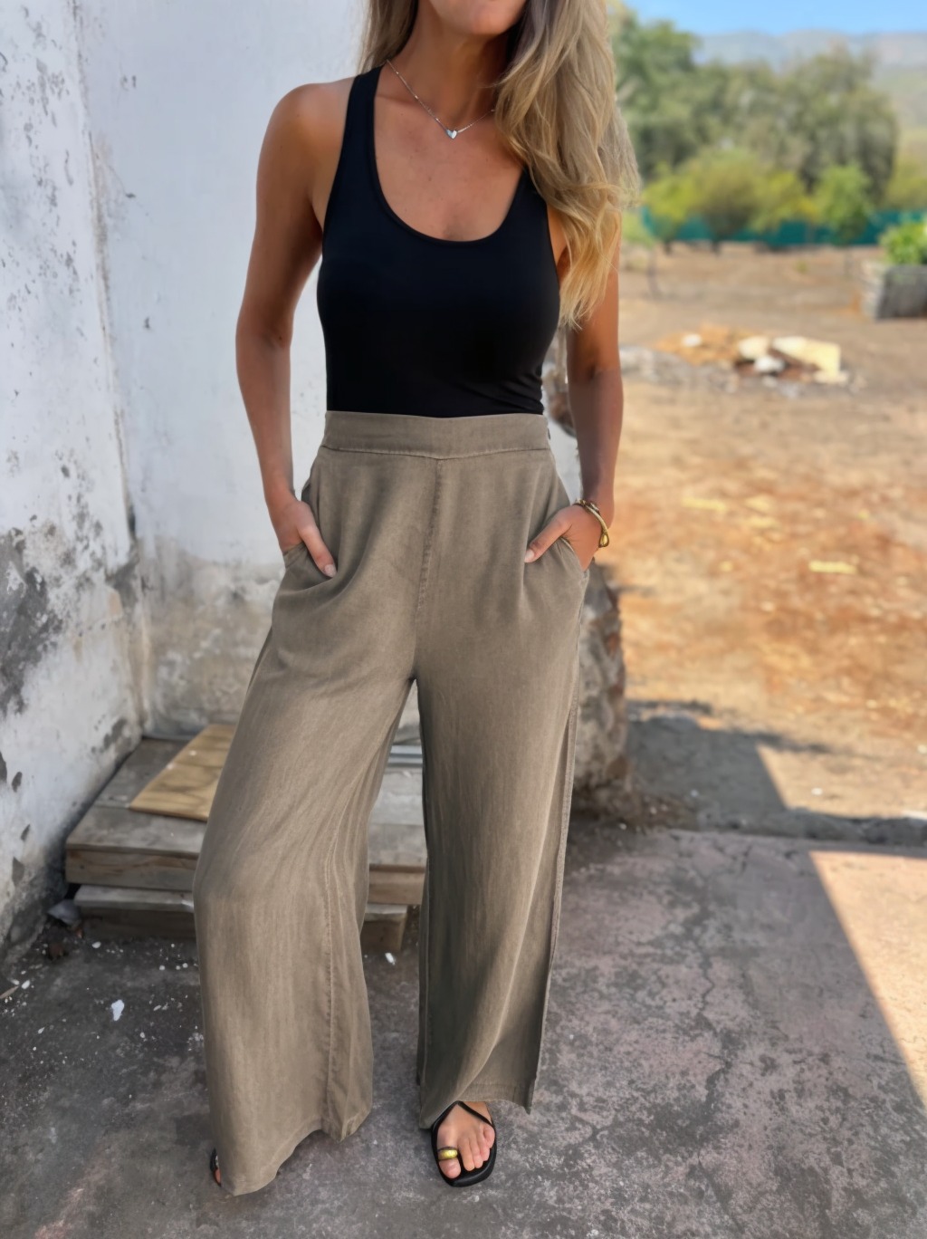 Women's Casual Tencel pants