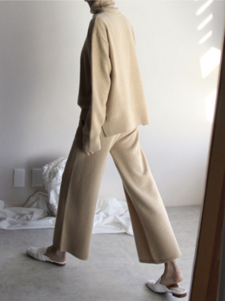 2025 Hot Sale Soft Cashmere Casual Sweater Suit