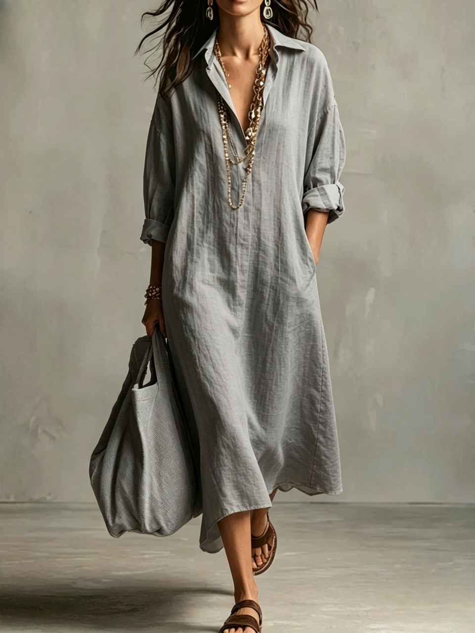 Casual Shirt Dress-🔥BUY NOW GET 55% OFF🔥