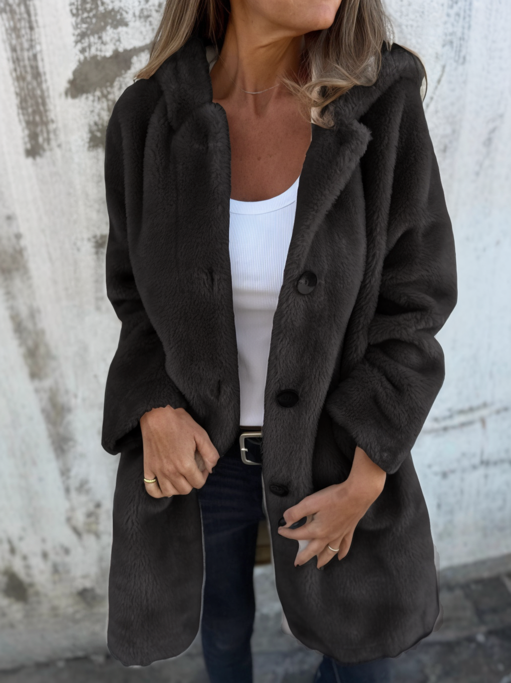 Women's Winter Plush Teddy Bear Coat Hooded Jacket