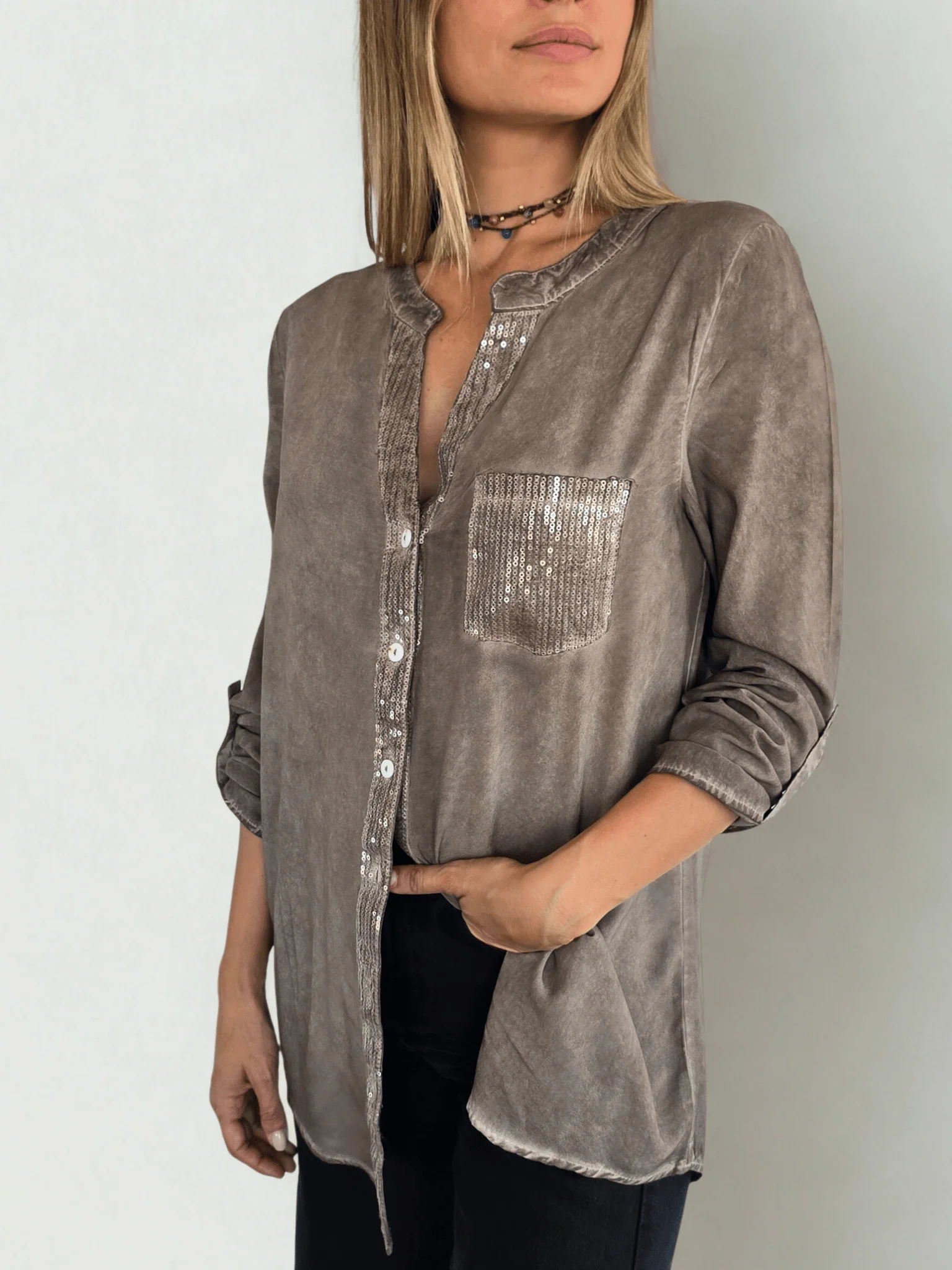 2026 Summer New In- Casual Loose Long Sweater Shirt