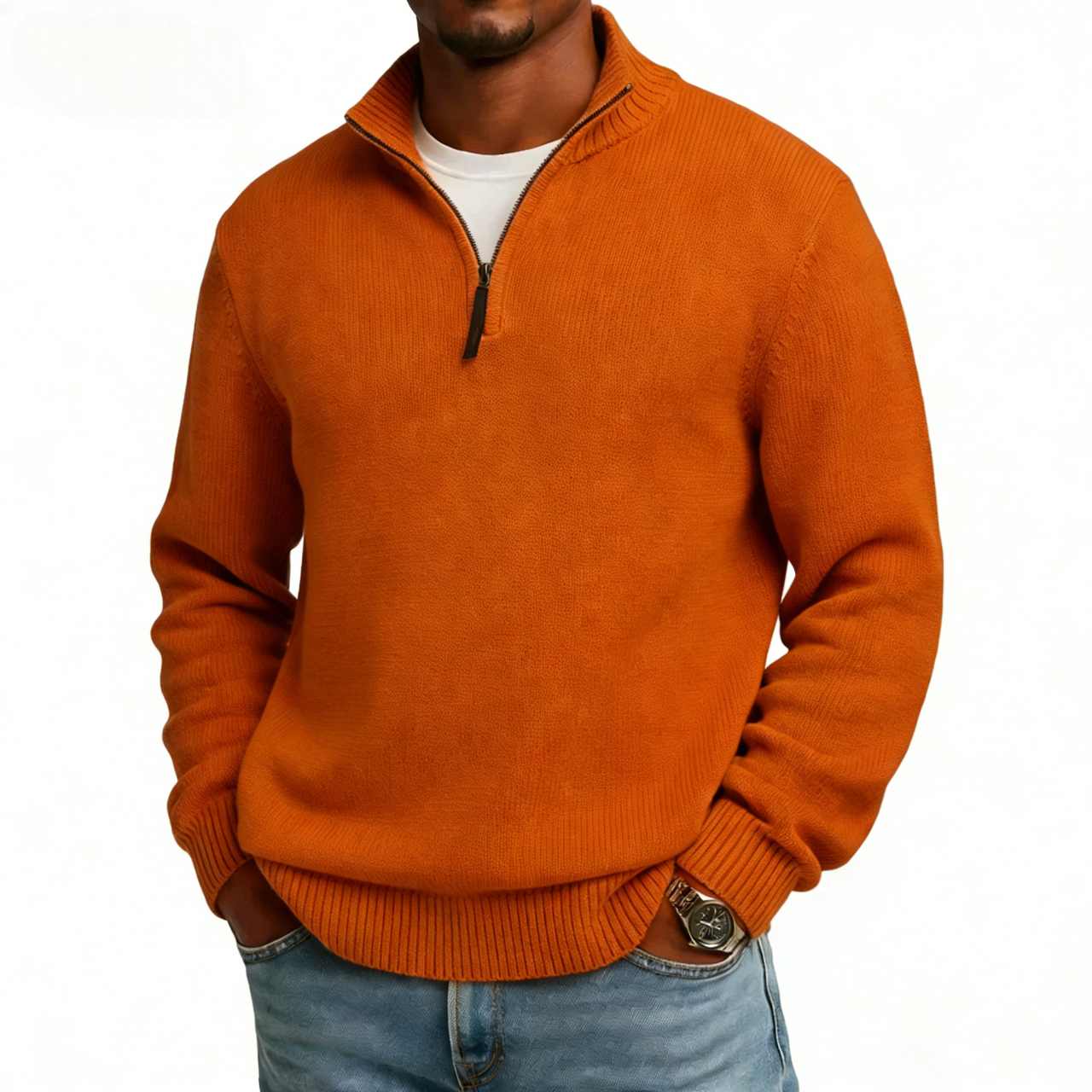 💥2026 NEW ARRIVAL💥Discount Sale 46%🔥-Zip Cashmere Turtleneck Sweater