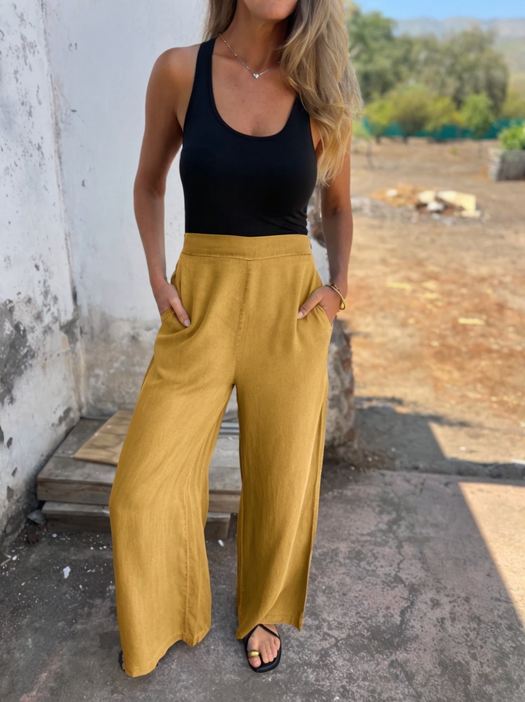 Women's Casual Tencel pants