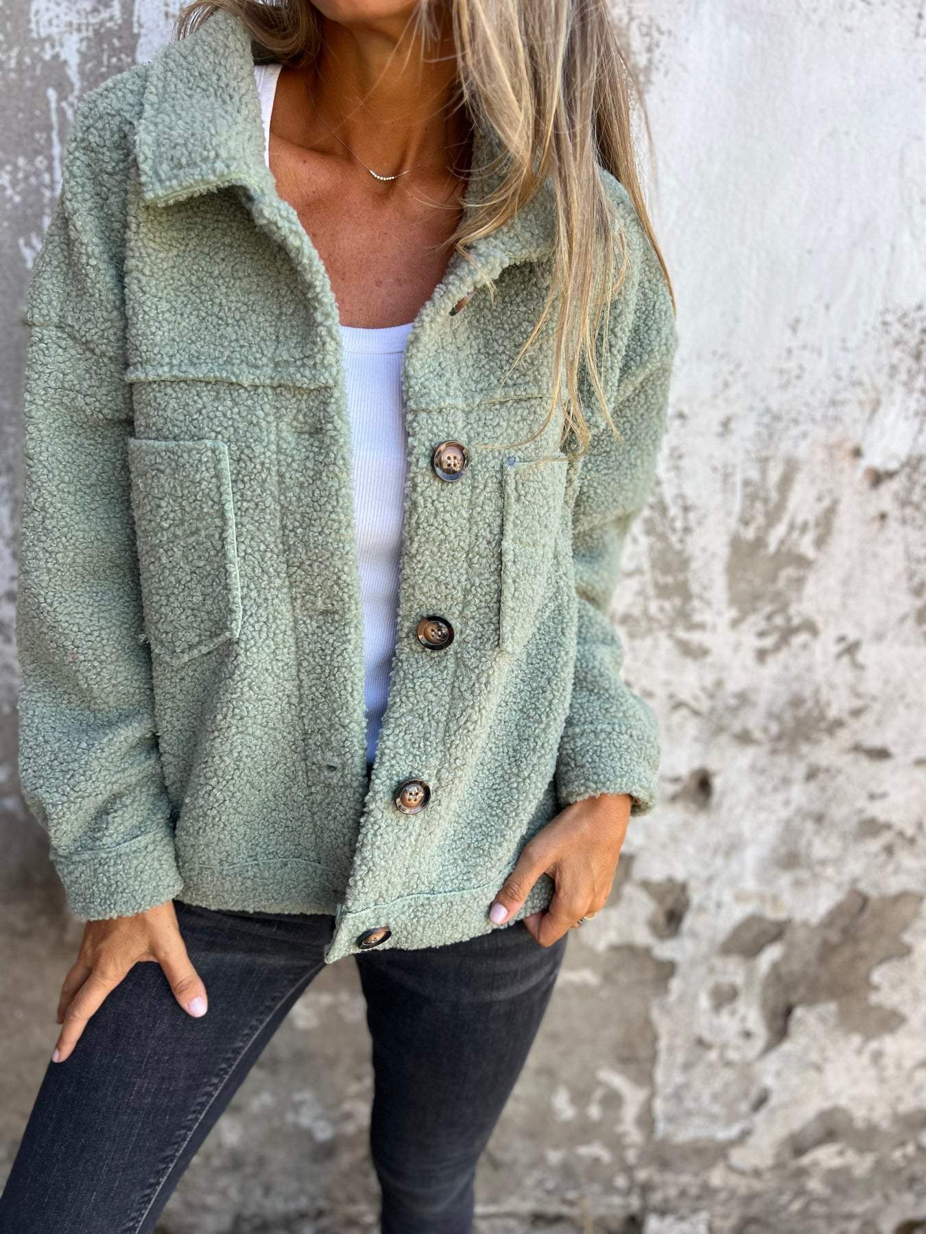 2024 Autumn and Winter Women's Teddy Cardigan Jacket