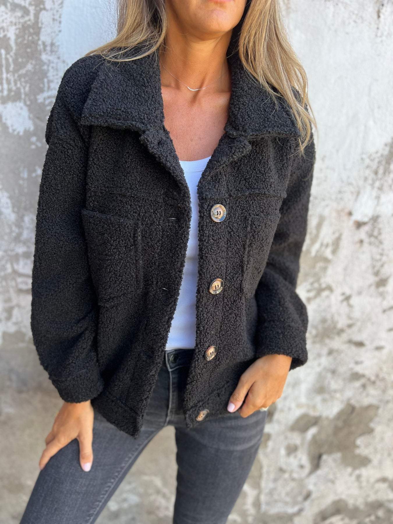 2024 Autumn and Winter Women's Teddy Cardigan Jacket