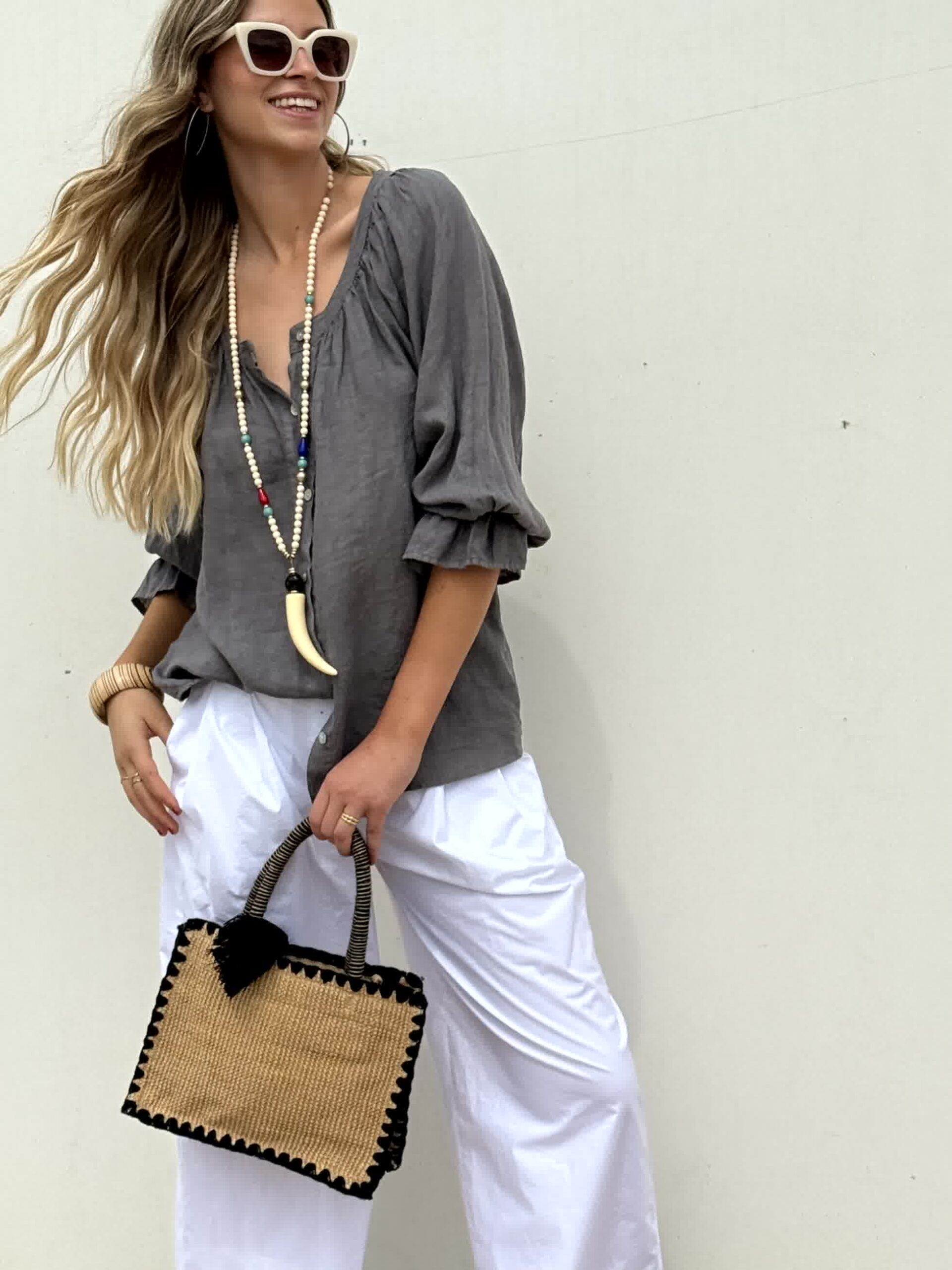 100% LINEN Button Loose Casual Shirt 🔥