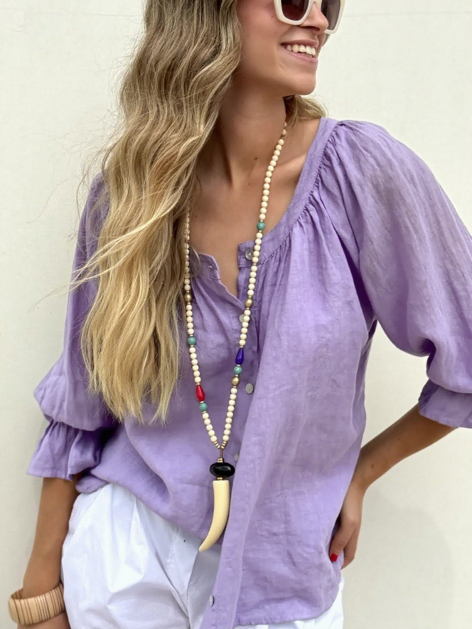 100% LINEN Button Loose Casual Shirt 🔥