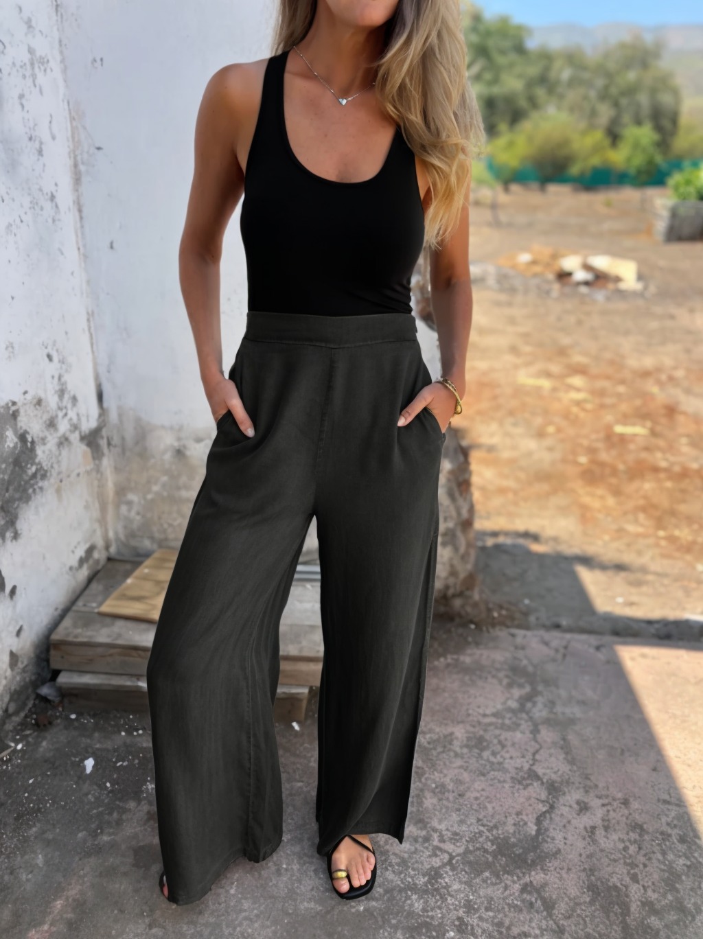 Women's Casual Tencel pants