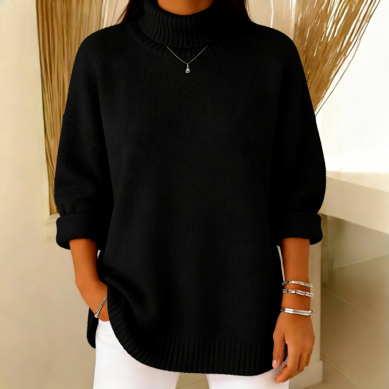 🔥Discount Sale 46%🔥- Cashmere Turtleneck Sweater